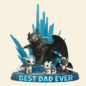 Dragon Dad Plaque - Personalized Gifts For Dad 042ohti190425 - Shaped Plaques - GoDuckee
