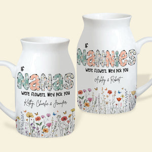 Personalized Gifts For Grandma Flower Vase 03huti010325 - Flower Vase - GoDuckee