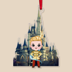 Gift For Kids, Personalized Acrylic Ornament, Prince And Princess Kid Ornament, Christmas Gift 04TOTI131023HA - Ornament - GoDuckee