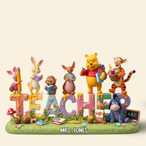 Cute Teacher Plaque - Personalized Gifts For Teacher 03nati190625 - Shaped Plaques - GoDuckee