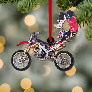 Freestyle Motocross-Custom Photo Acrylic Ornament- Gifts For Motocross Lover - Ornament - GoDuckee