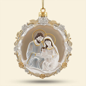 The Holy Family Ornament - Gifts For Family 01pati080925 - Ornament - GoDuckee