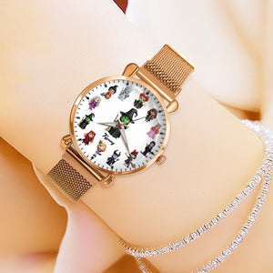Witch Mesh Strap Quartz Watch - Personalized Gifts For Witch Fans 04nati180725 - Quartz Watch - GoDuckee