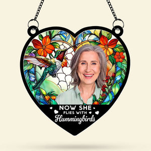 Custom Photo Gifts For Memorial Suncatcher Ornament 02NATI210824 - Ornament - GoDuckee