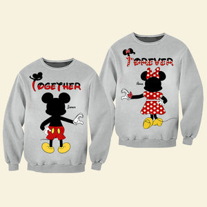 Together Forever, Couple Gift, Personalized Couple Shirt, Mouse Couple Shirt, Christmas Gift 01HUTI271023 - Shirts - GoDuckee