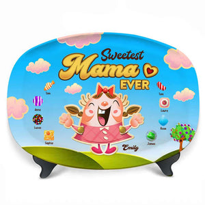 Sweetest Family Ever, Gift For Family, Personalized Resin Plate, Candy Kids Plate 04HTTI051023 - Resin Plate - GoDuckee
