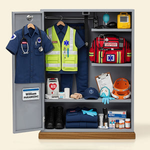 EMS Worker Personal Locker Plaque - Personalized Gifts For Paramedic EMT 01qhti060625 - Shaped Plaques - GoDuckee