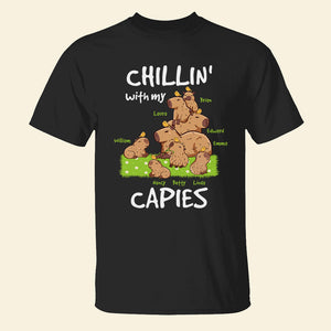 Chillin' With My Capies, Personalized Shirt, Gift For Mom - Shirts - GoDuckee