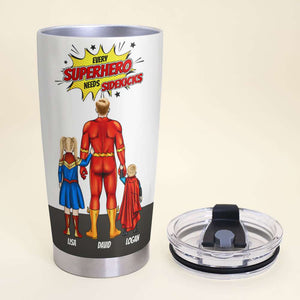 Power Family Dad 03ACTI020523TM Gift For Father's Day, Personalized Tumbler - Tumbler Cup - GoDuckee