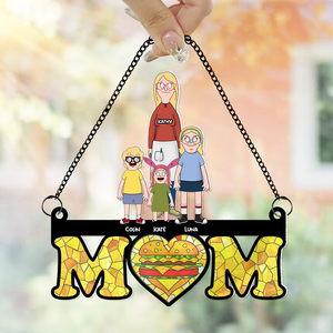 Personalized Gift For Mom Suncatcher, Happy & Loved Mom 01qhhu030325hg - Ornament - GoDuckee