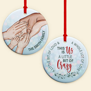 Where Life Begins Family & Love Never Ends, Personalized Ornament, Gifts For Family - Ornament - GoDuckee