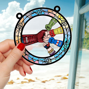 Personalized Gifts For Mom Suncatcher Ornament Superhero Hands 01ohti180225 - Ornament - GoDuckee