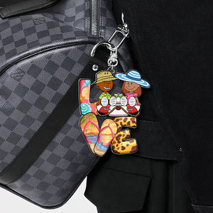 Personalized Gifts For Couple Keychain Summer Beach 01xqti130125pa - Keychains - GoDuckee