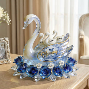Swan Toile de Jouy Acrylic Plaque - Personalized Gifts For Mom 03PGTI310326 - Shaped Plaques - GoDuckee
