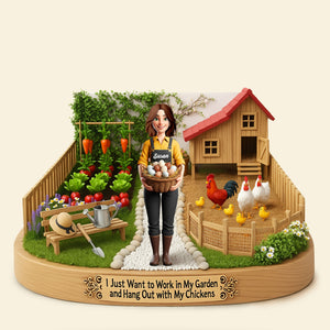 Farm Girl Plaque - Personalized Gifts For Farmers 01nati250625 - Shaped Plaques - GoDuckee