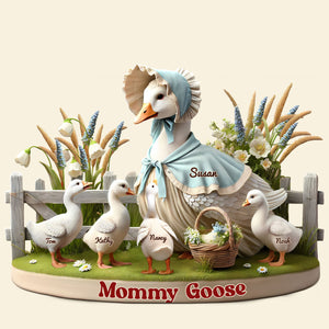 Goose Mom Plaque - Personalized Gifts For Mom 05qhti180425 - Shaped Plaques - GoDuckee