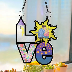 Personalized Gifts For Couple Suncatcher Ornament 07XQDC170624TM - Ornament - GoDuckee