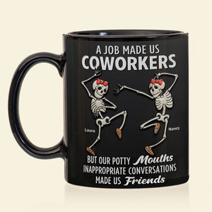 Dancing Skeleton Coworkers Coffee Mug - Personalized Gifts For Coworkers Coffee Mug 06HUTI151125 - Coffee Mug - GoDuckee