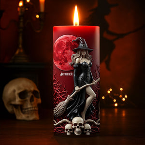 Witch LED Candle - Personalized Gifts For Witch Lovers 02pgti220825 - Led Candle - GoDuckee