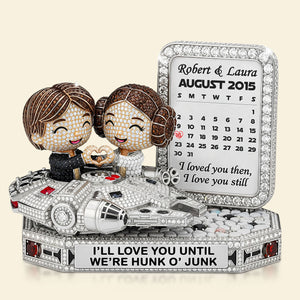 Cute Galaxy Couple Plaque - Personalized Gifts For Couple 02qhti120725 - Shaped Plaques - GoDuckee