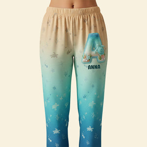 Sea Turtle Pajama Pants - Personalized Gifts For Girls 03kiti101225-Homacus