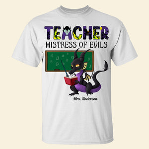 Teacher Evil-Personalized Shirt-Gifts For Teacher-02qhdt040723 - Shirts - GoDuckee