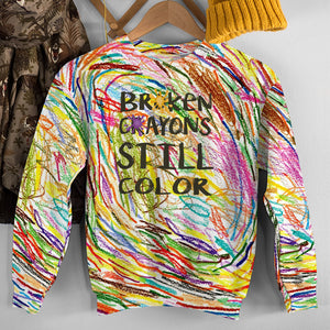 Broken Crayons Still Color All Over Print Shirt, Inspiring Shirt, Broken Crayons Shirts - AOP Products - GoDuckee