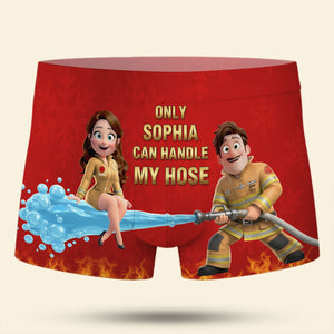 Fun Firefighter Property Men Boxer, Personalized Gifts For Firefighter Husband 03qhti031025 - Boxer Briefs - GoDuckee