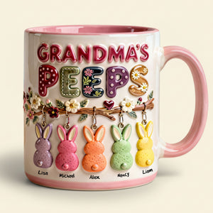Grandma Peep Easter Accent Mug - Personalized Gifts For Grandma 01nati300126 - Coffee Mug - GoDuckee