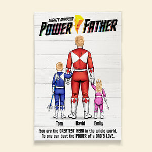 Mighty Morphin Power Father 07HUDT120523 Personalized Family Canvas Poster - Poster & Canvas - GoDuckee