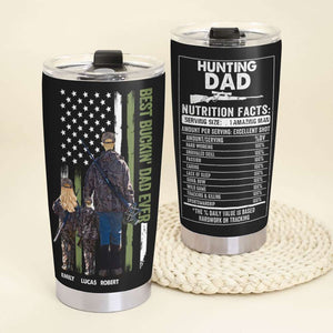 Hunting Dad, Gift For Dad, Personalized Tumbler, Hunting Dad And Kids Tumbler 01HUTI080523 - Tumbler Cup - GoDuckee
