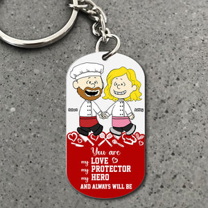 Personalized Gifts For Couple Keychain, Custom Job Costume 02qhti130125hg - Keychains - GoDuckee