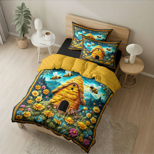 Personalized Gifts For Bees Quilt Bed Set 06huti200125 - Blanket - GoDuckee