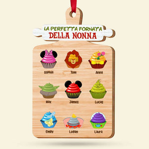 La perfetta fornata della Nonna, Ornamento per Bambini a Forma di Cupcake, Regalo di Natale per la Famiglia 01HUTI281023QN - Ornament - GoDuckee