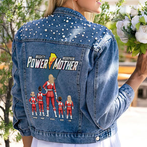 Personalized Gifts For Mother Denim Jacket Power Mother 04HUTI300324HH - Denim Jacket - GoDuckee