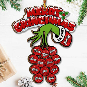 Family Christmas Gifts 02ACDT210923 Personalized Wood Ornament, Gifts For Family - Ornament - GoDuckee