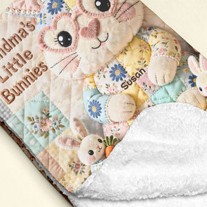 Easter Mom And Bunnies Blanket - Personalized Gifts For Mom Blanket 03NATI250226 - Blanket - GoDuckee