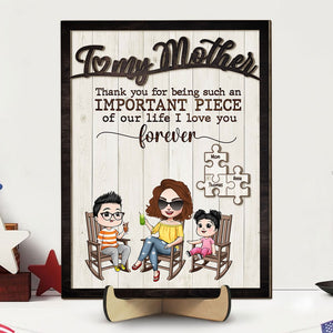 Personalized Gifts For Mother Wood Sign Thank You For Being Such An Important 01KATI190124HH - Wood Signs - GoDuckee