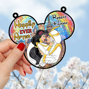 Personalized Gifts For Couple Suncatcher Window Hanging Ornament 01xqti120624 - Ornament - GoDuckee