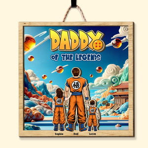Personalized Gifts For Father Wood Sign Daddy of The Legends 022TOTI270324HH - Wood Signs - GoDuckee