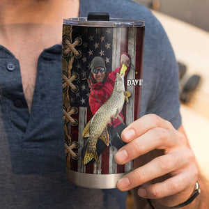 Best Dad Ever, Custom Fishing Dad Tumbler, Father's Day Gift, Gift For Fishing Lovers - Tumbler Cup - GoDuckee