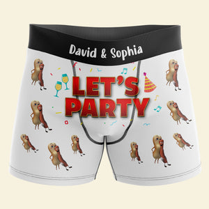 Personalized Gift For Men & Women Boxer Let's Party 01OHTI060124 - Boxer Briefs - GoDuckee