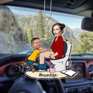 Custom Photo Gifts For Mom Car Ornament Happy's Mother Day - Ornaments - GoDuckee