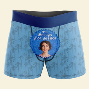 Personalized Gifts For Men & Women Boxer Briefs I'm Enough 01OHTI090124 - Boxer Briefs - GoDuckee