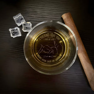 Personalized Gifts For Couple Whiskey Glass 03kati040624 - Drinkware - GoDuckee