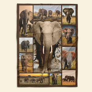 Personalized Gifts For Elephant Lover Blanket 011qhti311224 - Blanket - GoDuckee