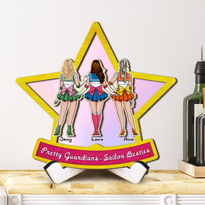 Personalized Gifts For Bestie Wood Sign Pretty Guardians 01HTTI210224HH - Wood Signs - GoDuckee