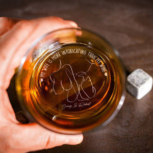 Personalized Gifts For Couple Whiskey Glass 02huti040624 - Drinkware - GoDuckee