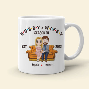 Couple, Hubby And Wifey, Personalized Mug, Gift For Couple, 02NADT130723HH - Coffee Mug - GoDuckee