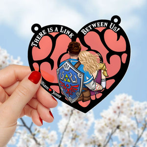 Personalized Gifts For Couple Suncatcher Window Hanging Ornament 03nati80624hh - Ornament - GoDuckee